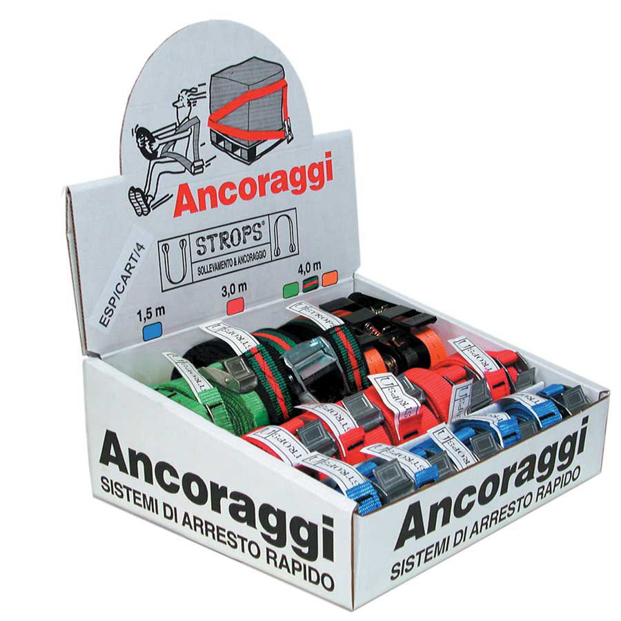 Contenitore espositore cavi ancoraggio